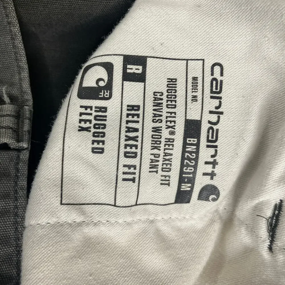 Carhartt Relaxed Fit Pants Mens Size 34x30 Gray Workwear Utility‎ Durable